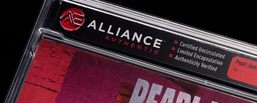 Image of Pearl Jam's Ten album, preserved by Alliance Authentic.