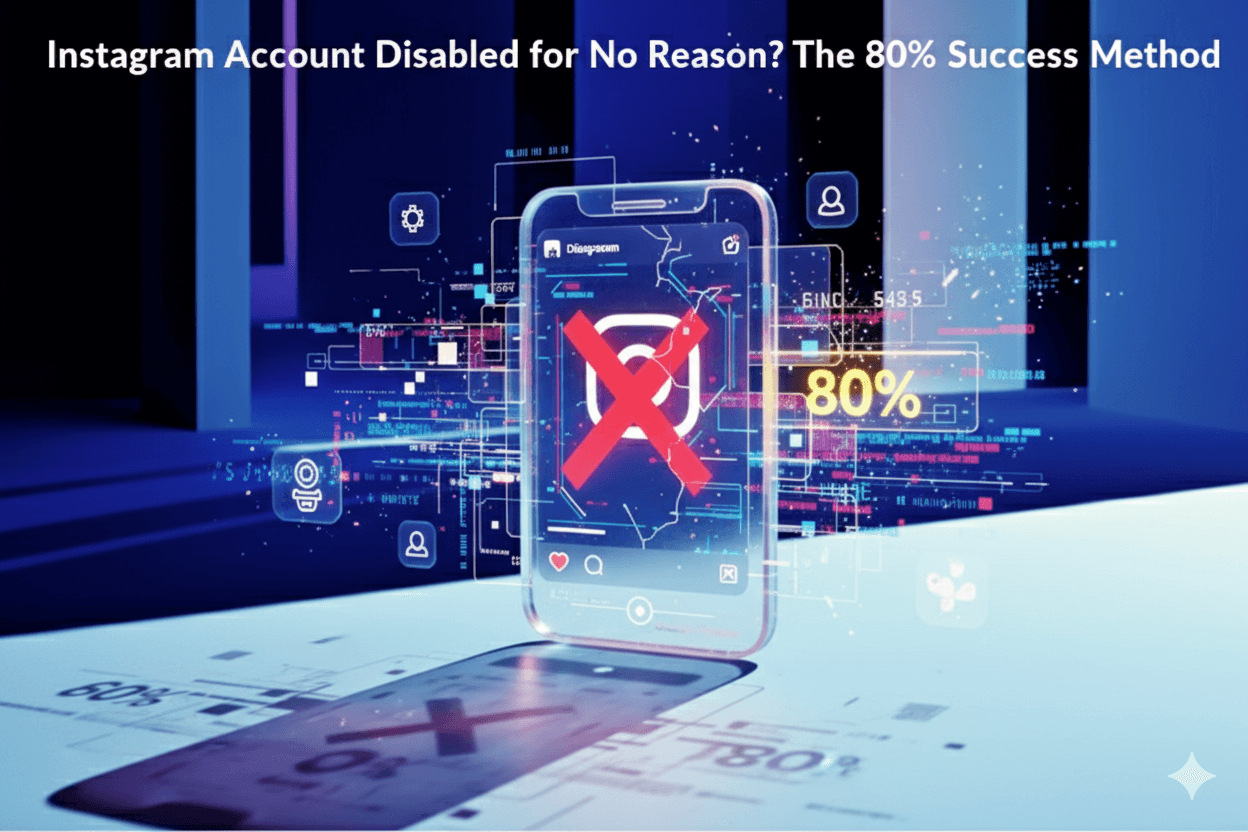 instagram account disabled for no reason-check out the 80 percent succss rate method