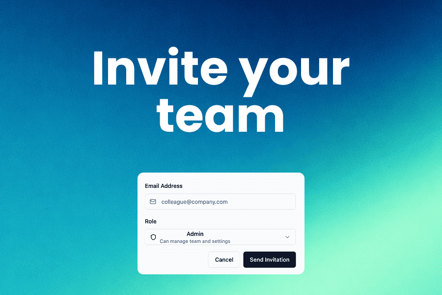 Product Update: Invite your team
