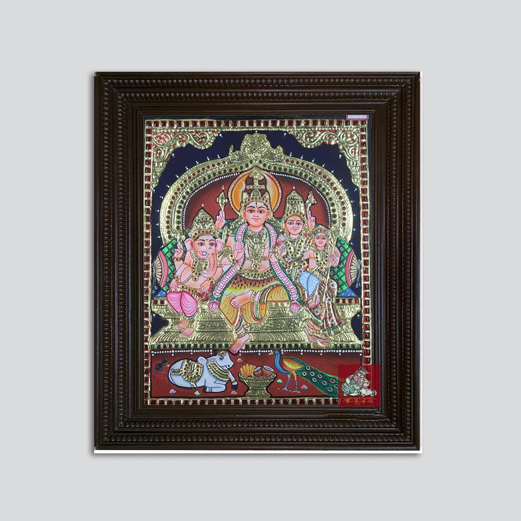 Shiva family painting