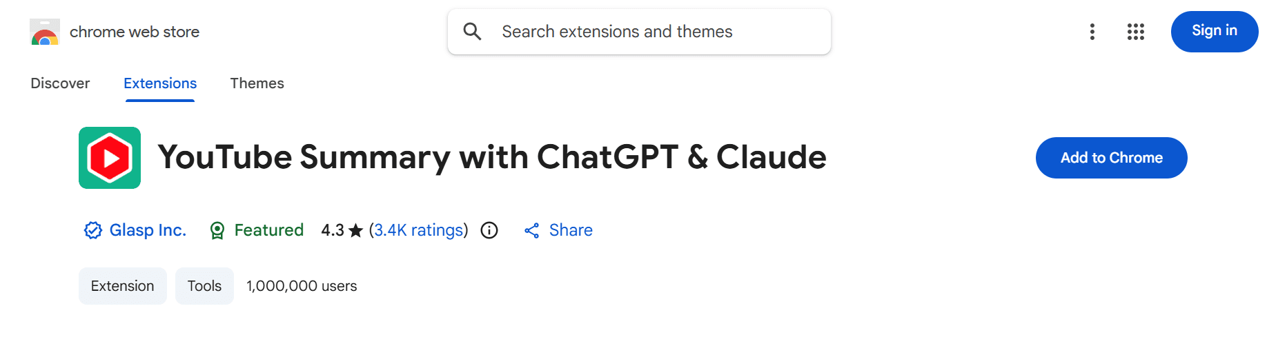 YouTube Summary With ChatGPT & Claude  - YouTube Summary With ChatGPT & Claude Chrome Extension