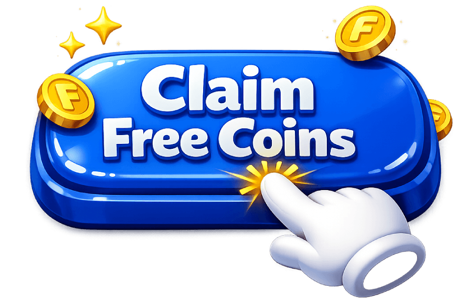 Claim free coins graphic