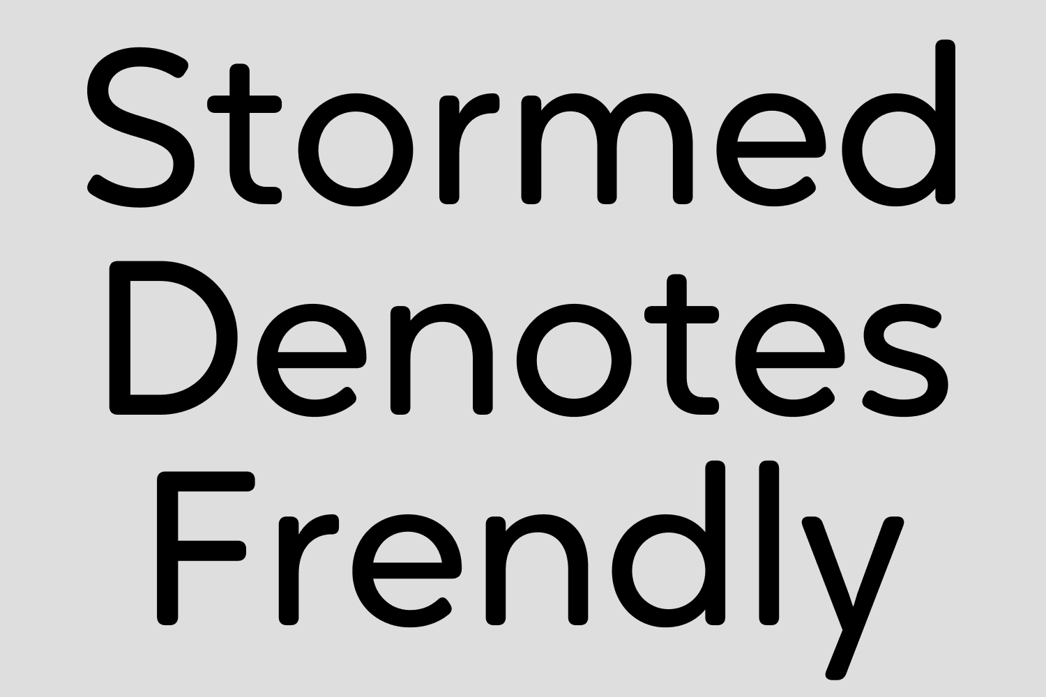 Oktah Round geometric sans serif font showcased in a clean and minimalist type specimen layout