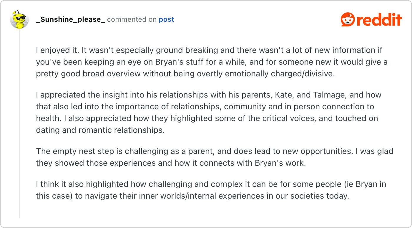 Post on Reddit