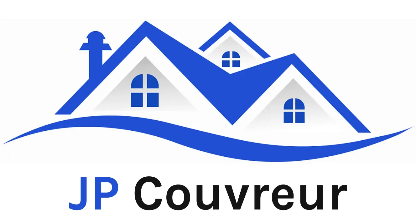 Logo couvreur bleu de l'entreprise JP Couvreur