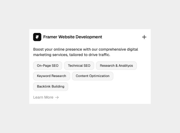 Framer Service Component