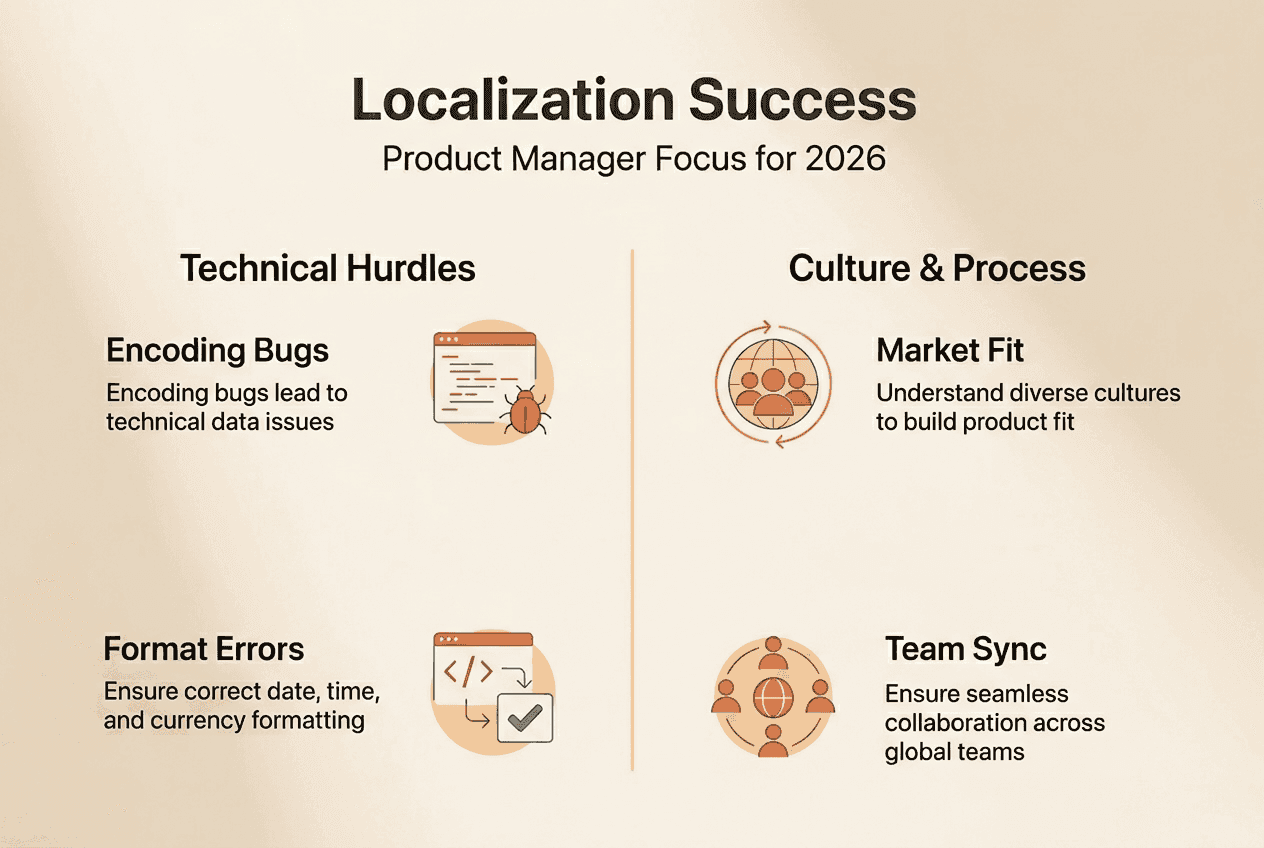 Infographic on localization challenges and strategies