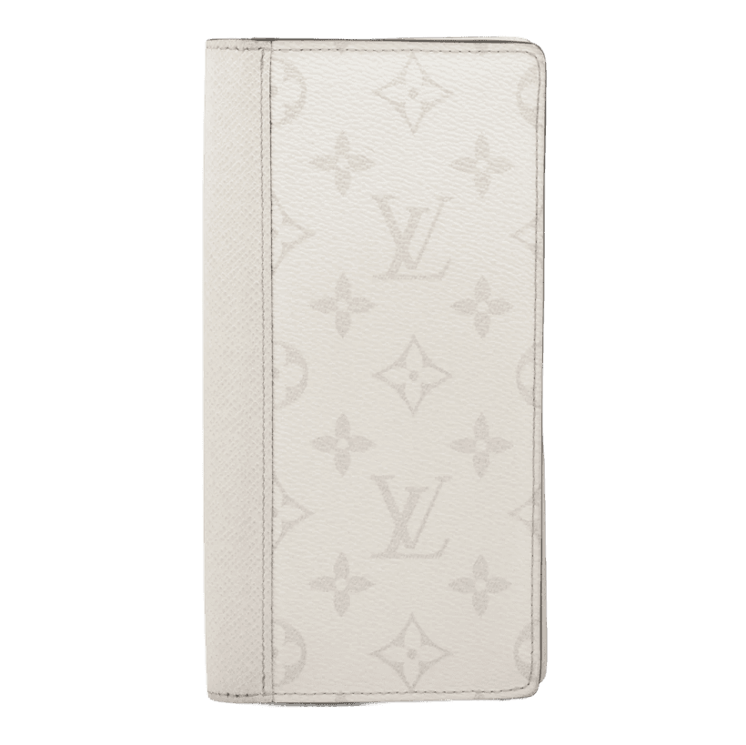 Louis Vuitton Taigarama Long Travel Brazza Wallet White