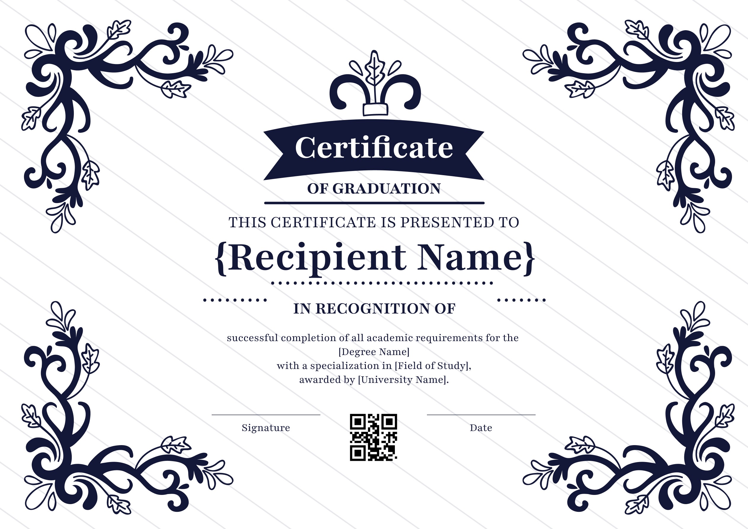 Wauld - Exceptional and professional graduation certificate template