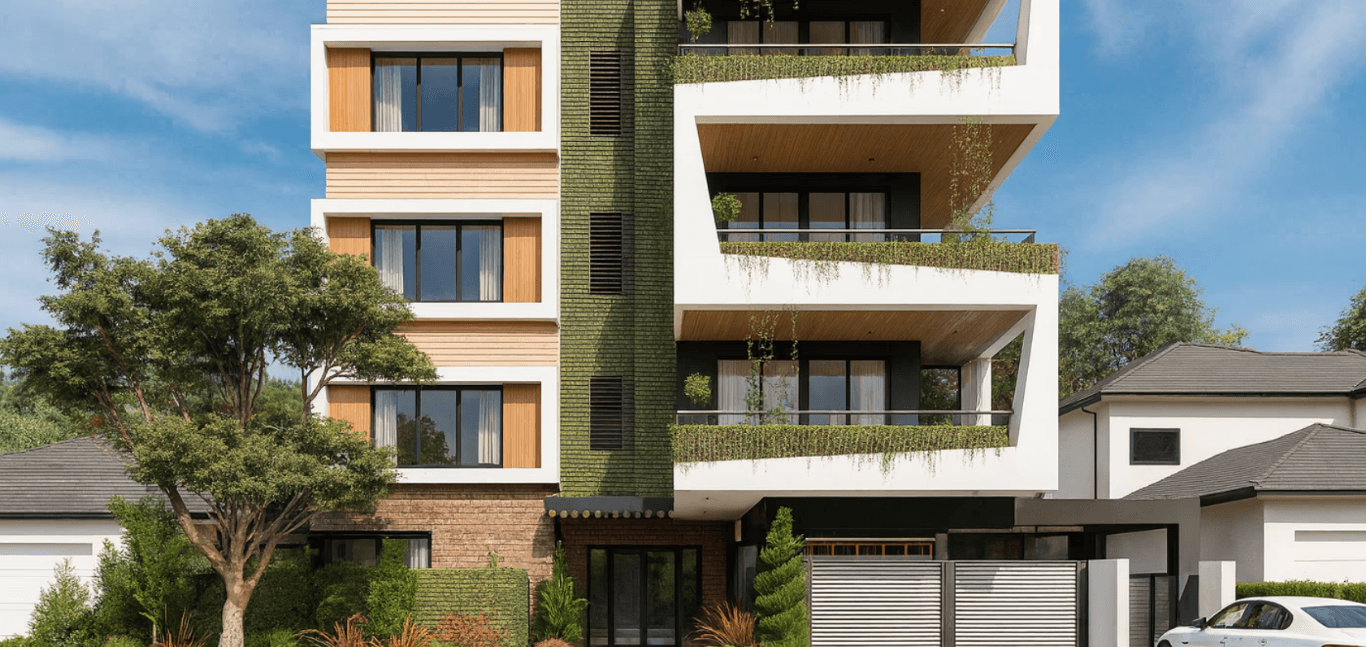 Bright living room with arched windows, white sofas, teal accents, and a cozy, modern design featuring natural light and greenery.