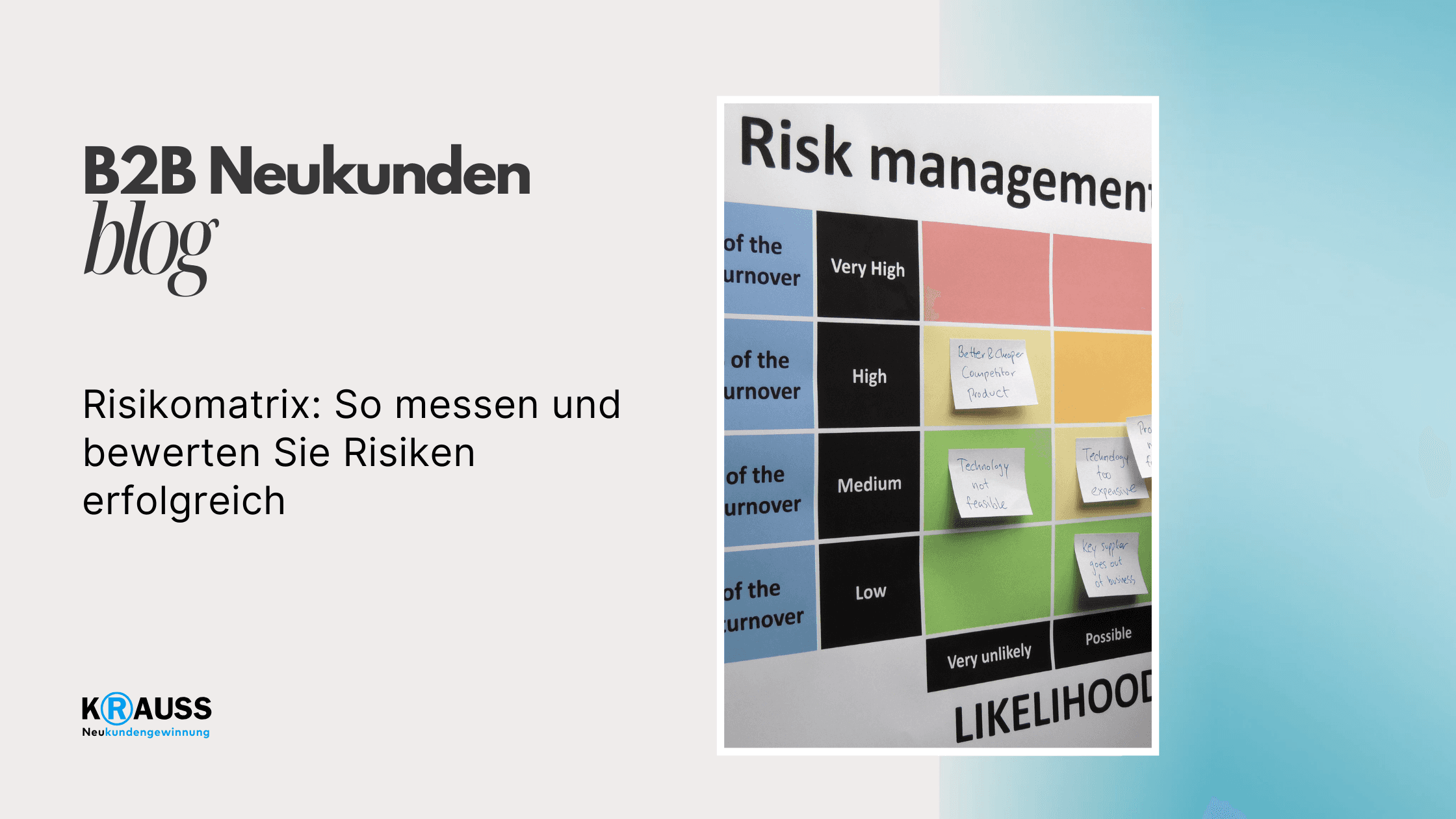 Risikomatrix: So messen und bewerten Sie Risiken erfolgreich