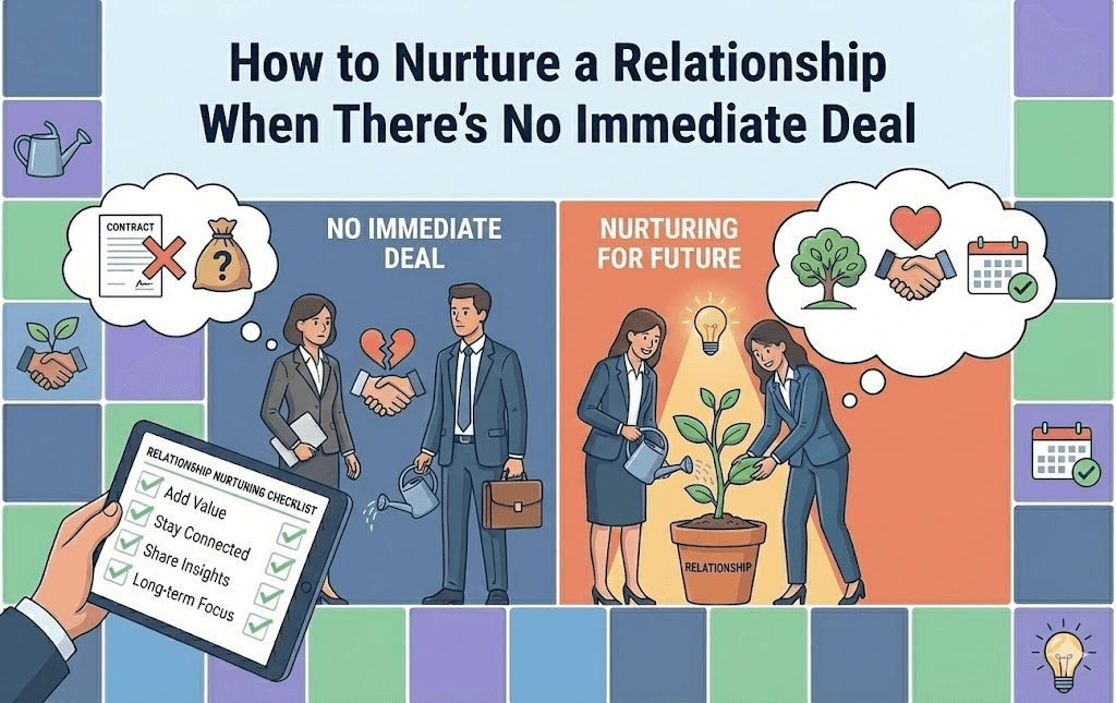 How to Nurture a Relationship When There’s No Immediate Deal