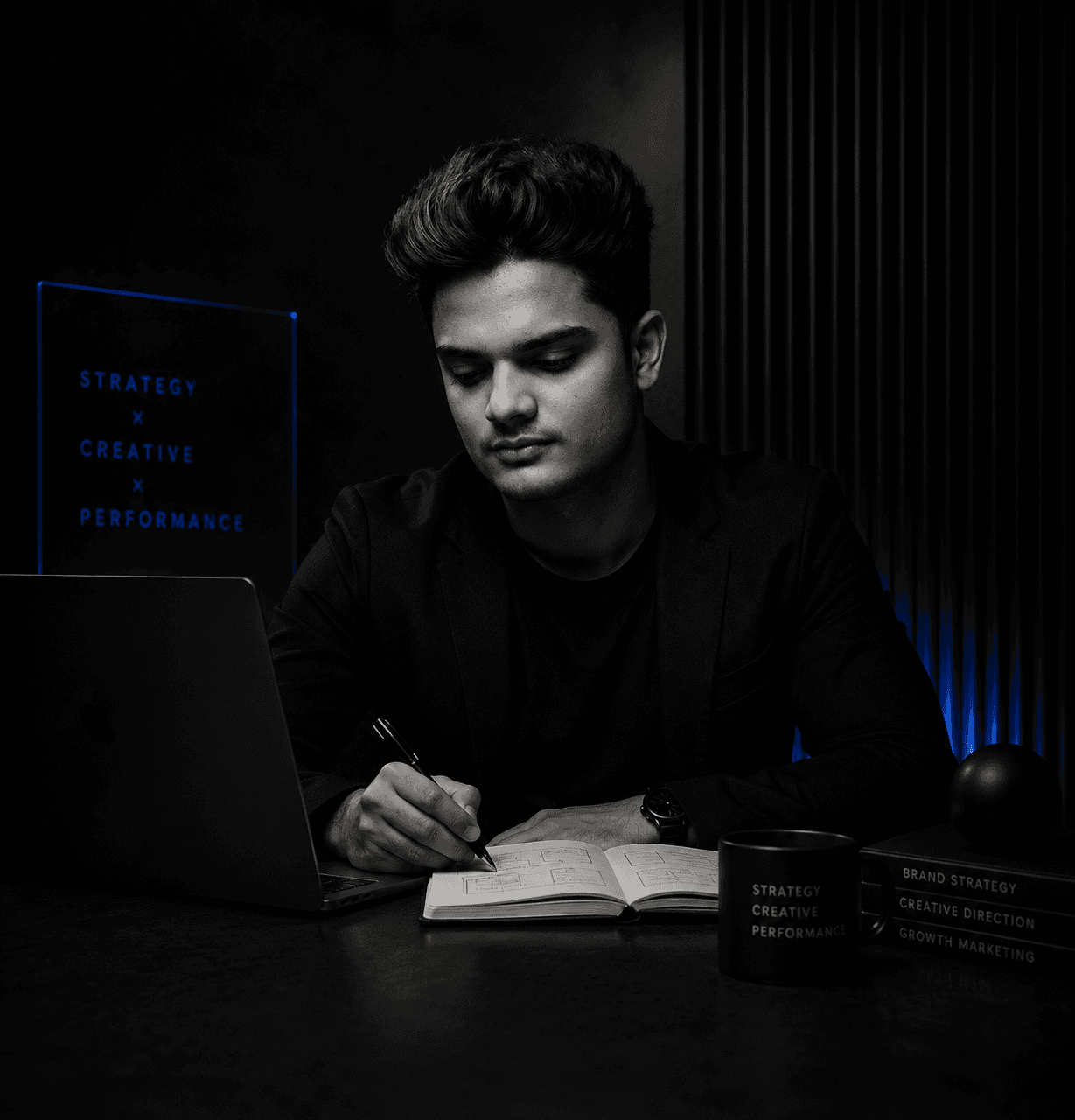 Man Using Laptop