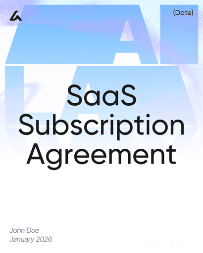 SaaS Subscription Agreement