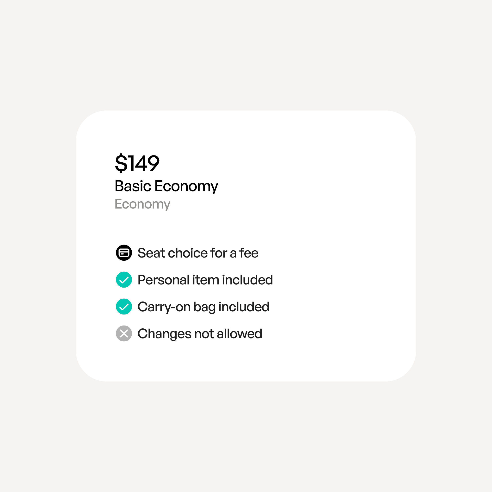 Care Info flight card
