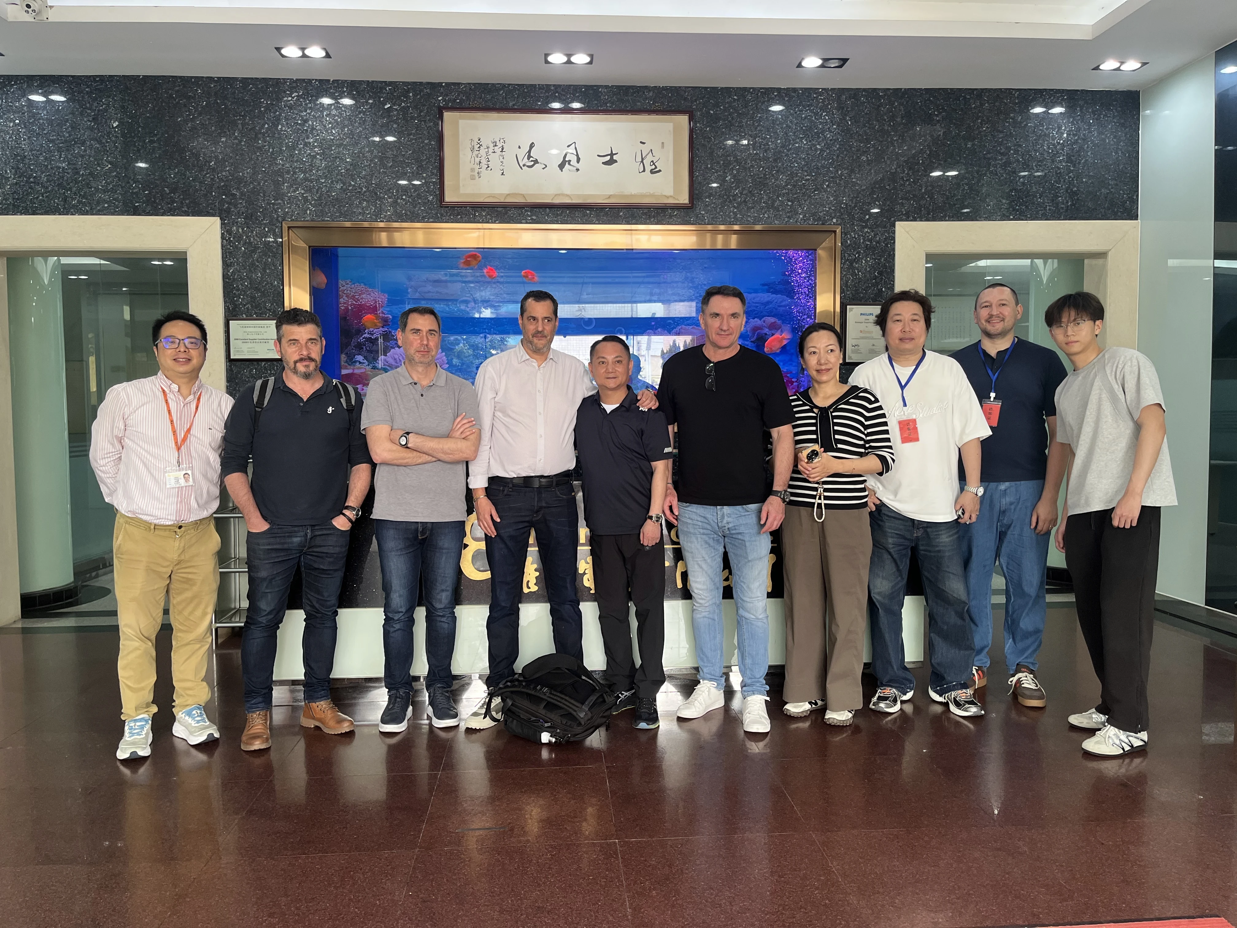 PURILY factory visit for robotic pool cleaner production inspection
