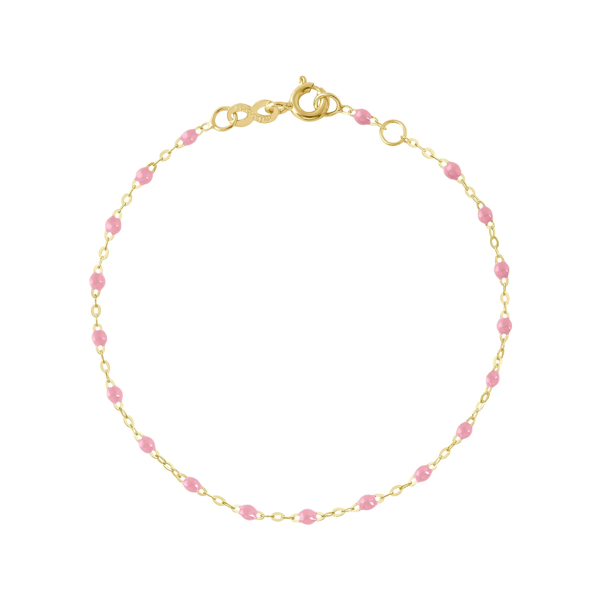 Bracelet fuchsia Classique Gigi, or jaune
