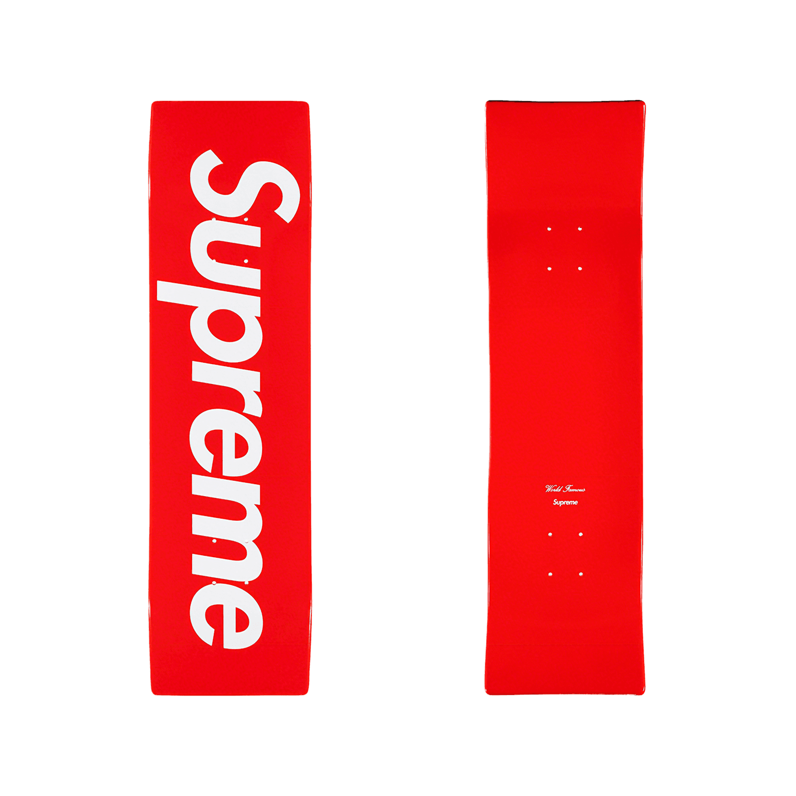 Uncut Box Logo skateboard