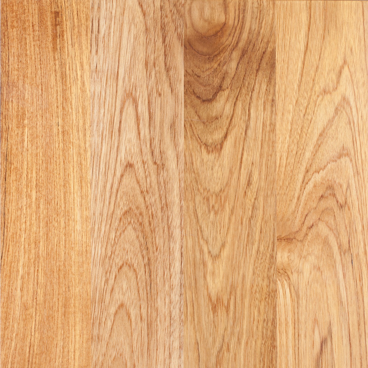 Planed white oak boards with straight, open grain