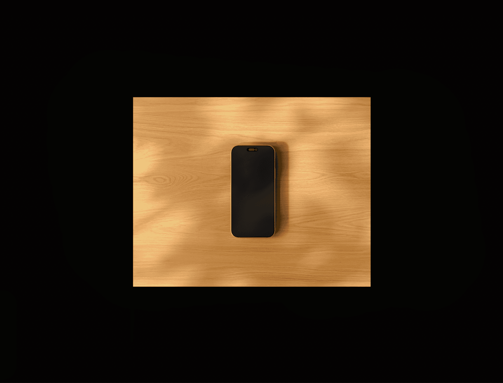 Sophia mobile UI mockups displayed on wooden surfaces with natural lighting