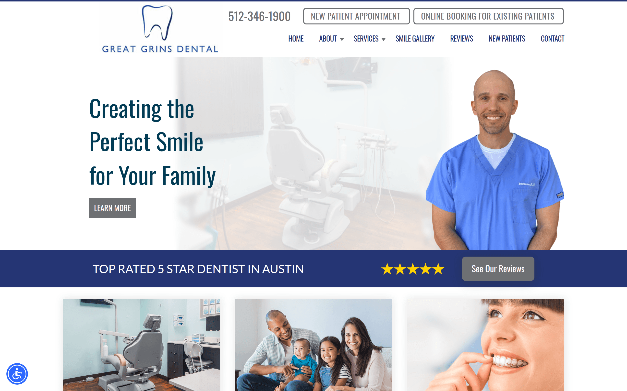 Great Grins Dental Screenshot