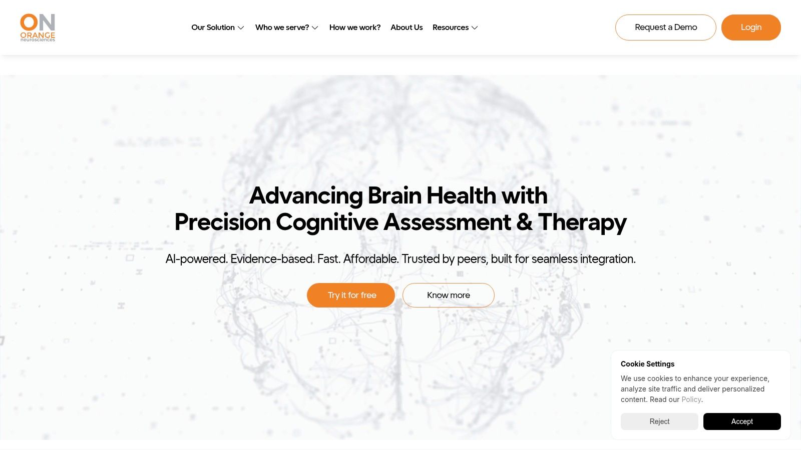 Screenshot from https://orangeneurosciences.ca