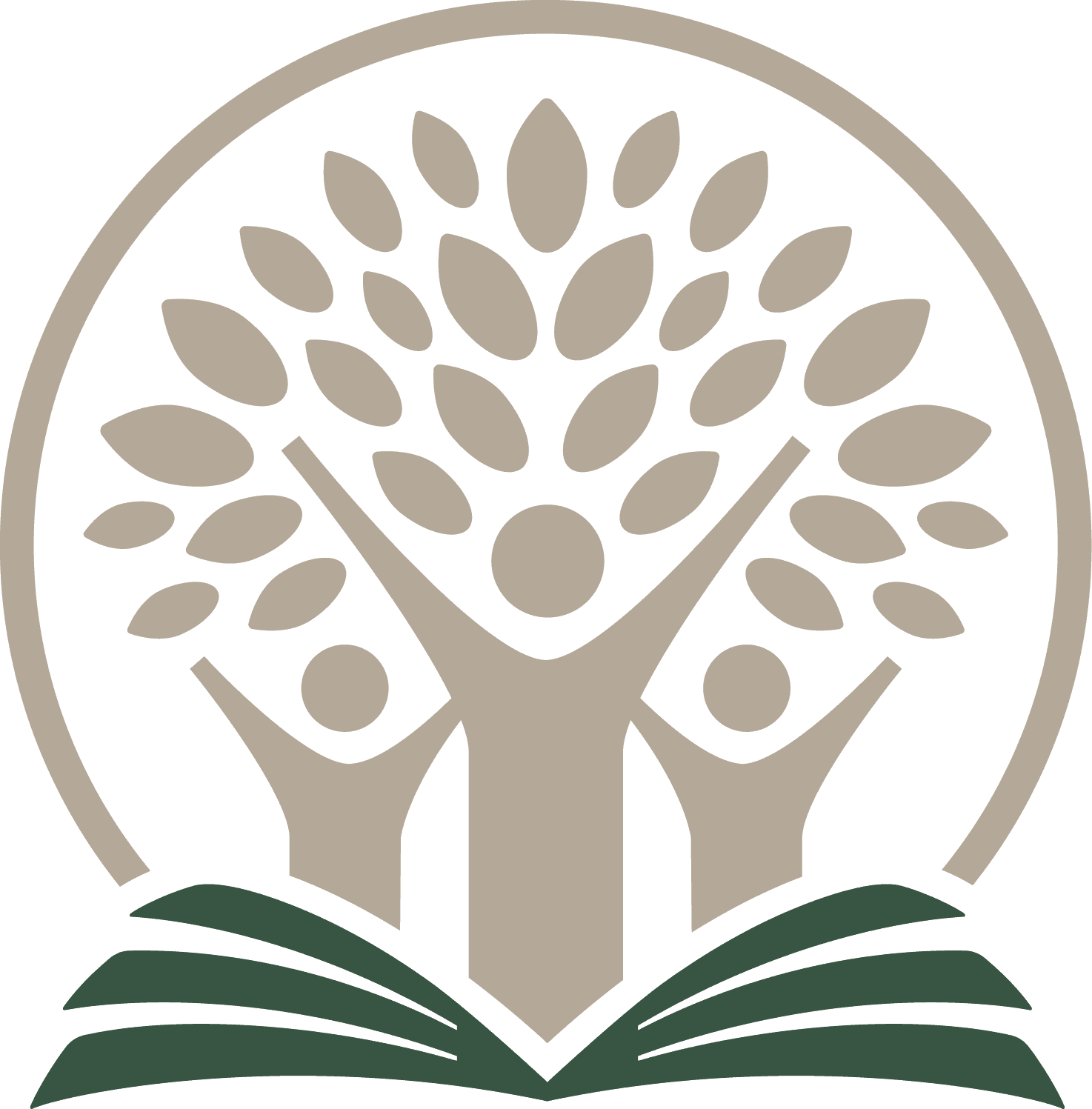 Aim logo anatomy with the earth & book highlighted