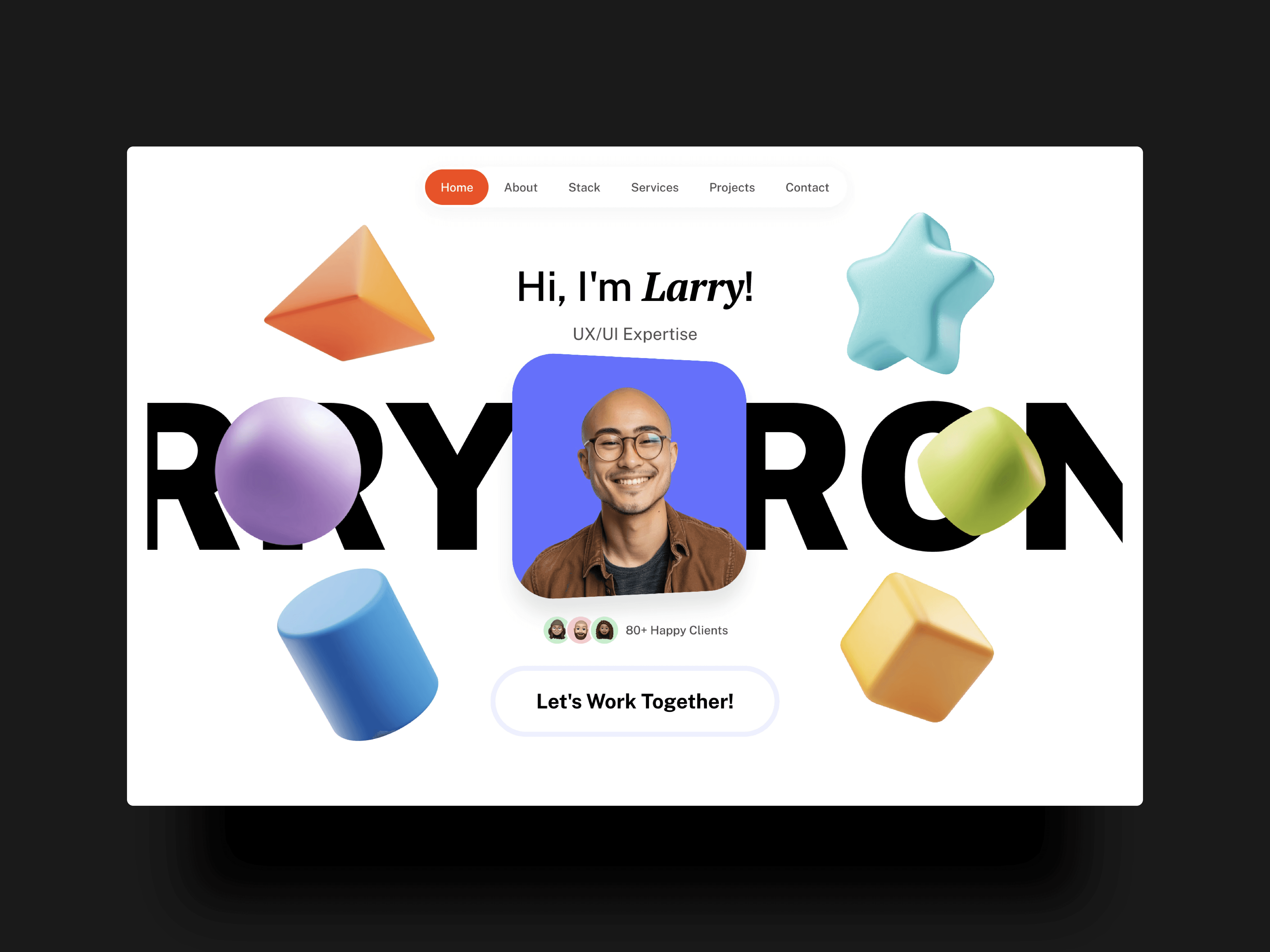 Quomi Screen on a desktop