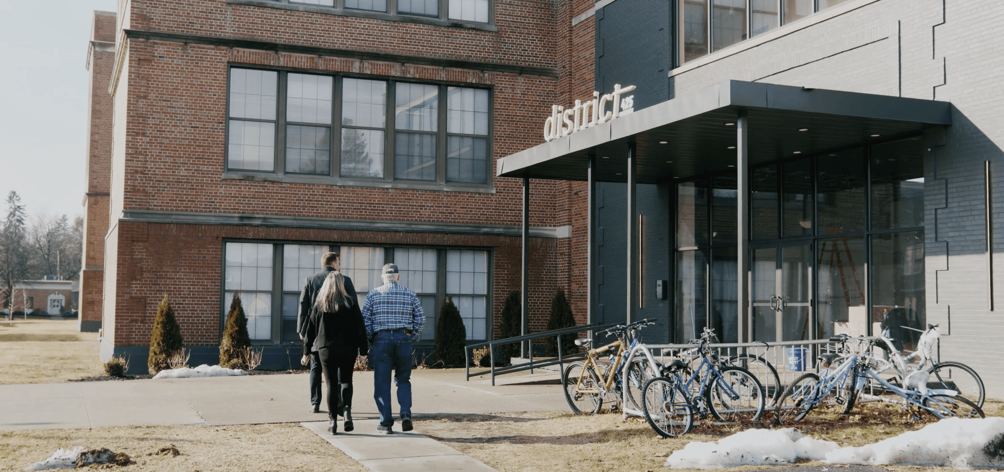 Realtor meeting with clients