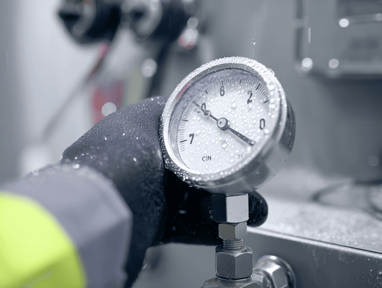 Two Fox Contracting Services vacuum tankers parked at night, viewed from the rear with high-visibility branding and phone numbers on the tanks.