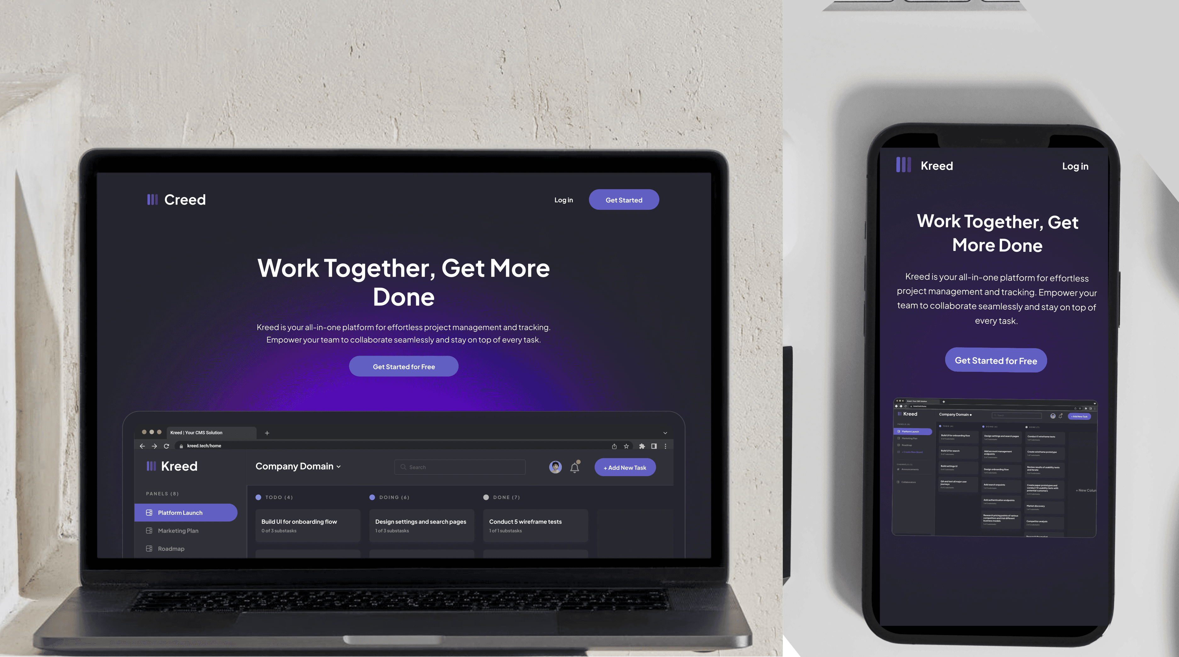 desktop and mobile screenshot