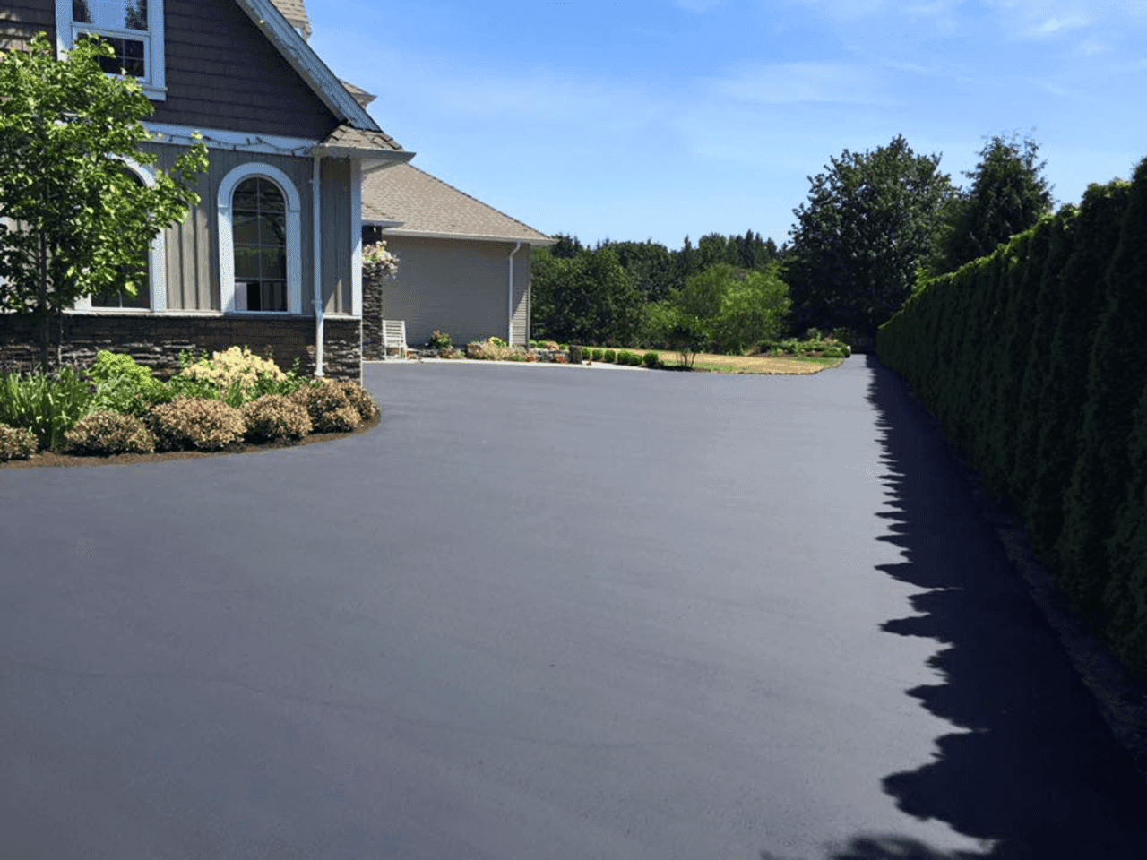 Asphalt driveway