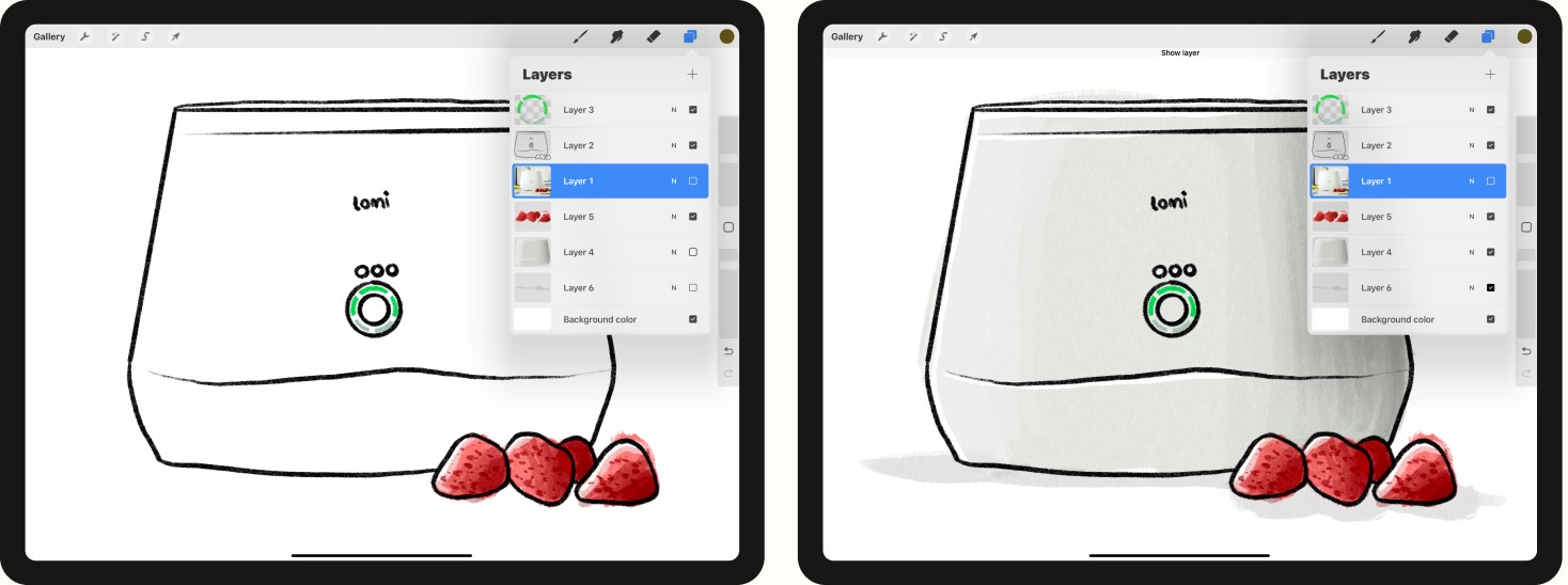 Final process for product illustration based on the Lomi Compost