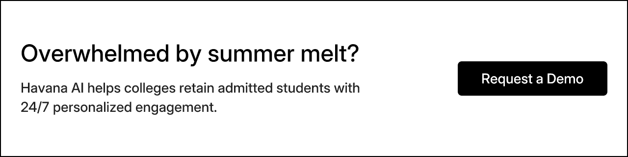 Overwhelmed by summer melt?