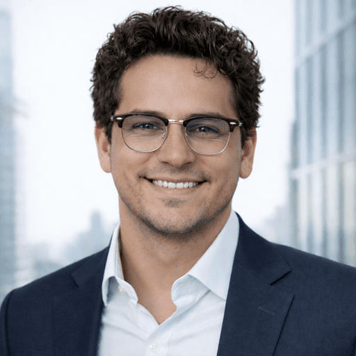 persona portrait image man with orange background and person's image on top