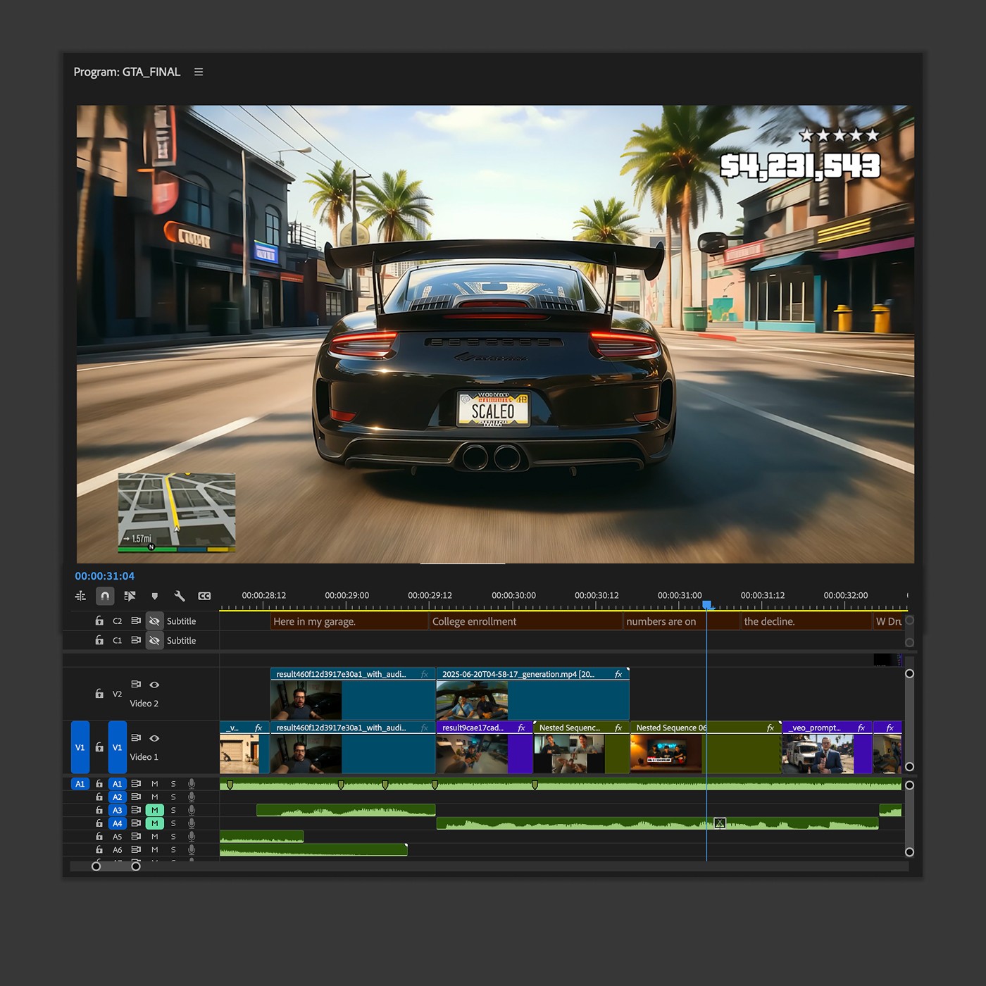 Credit card mockup displaying $430,000 balance and masked card details