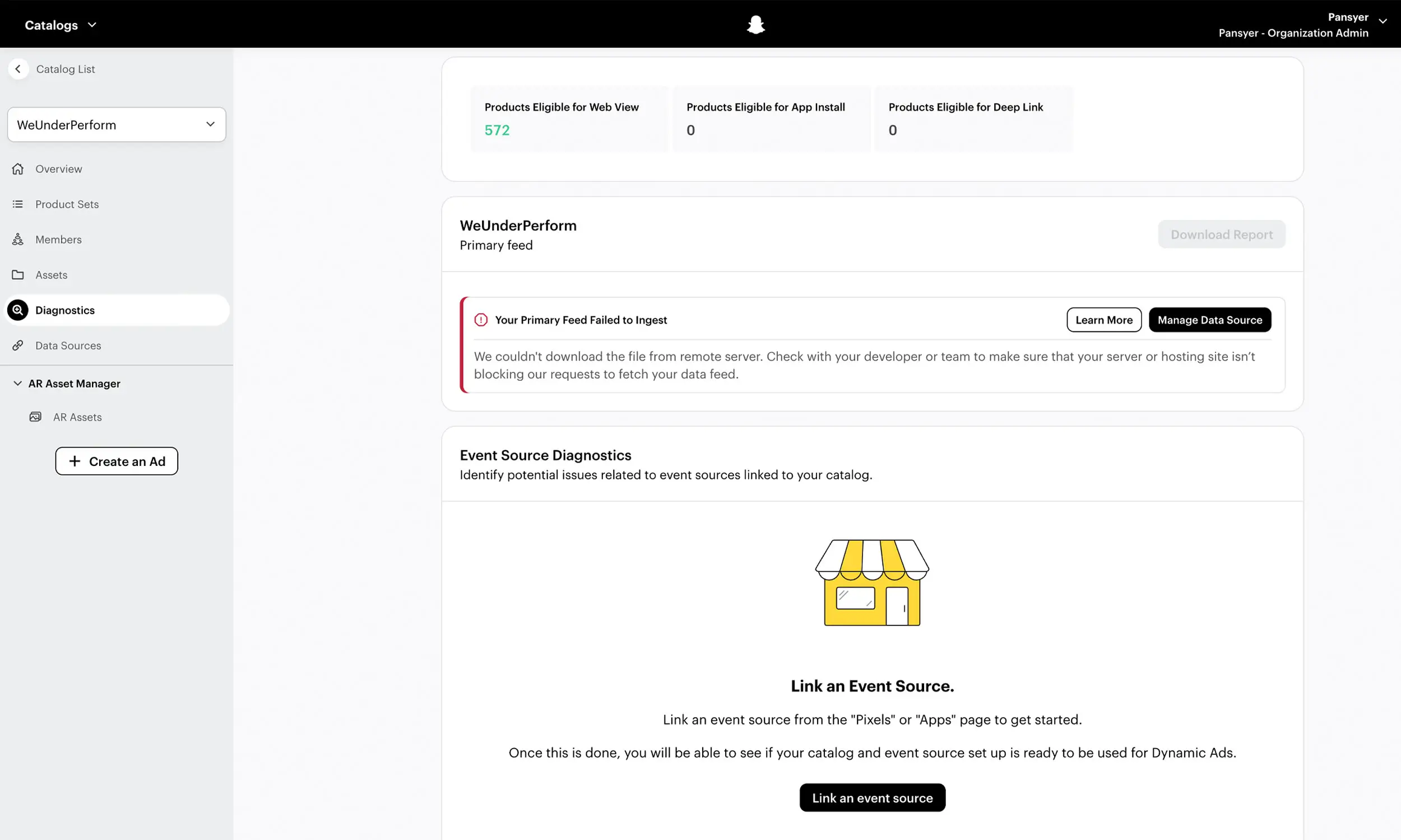 Snapchat Catalog Errors: Feed, media & diagnostics fixes
