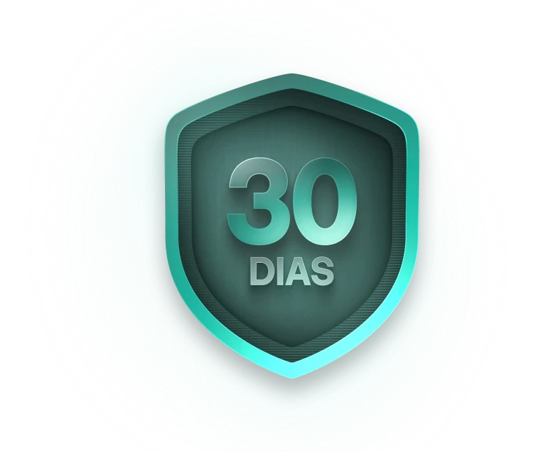 Escudo representando os 30 dias de garantia da Adapta