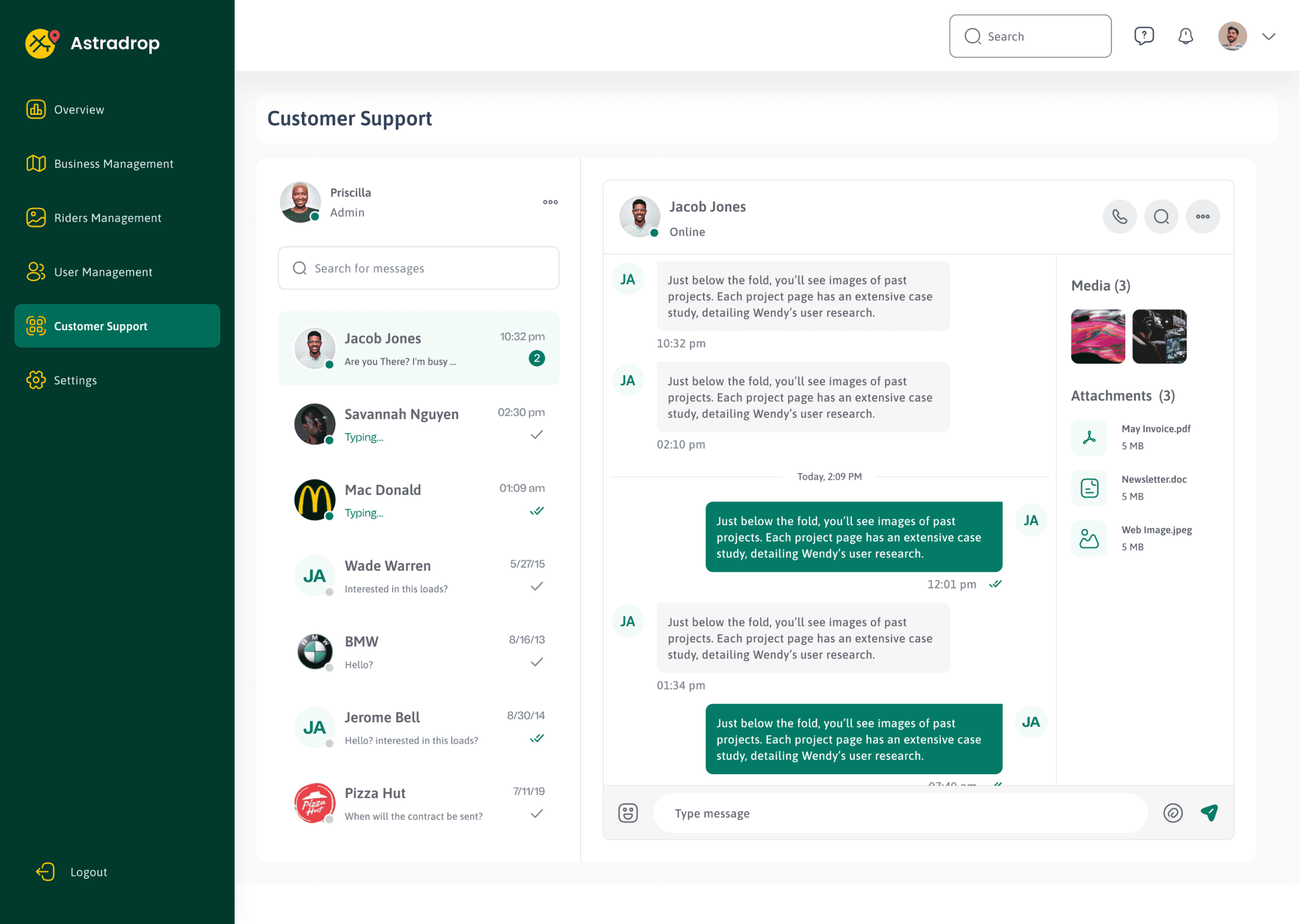 🖥️ Admin Dashboard, screen 5