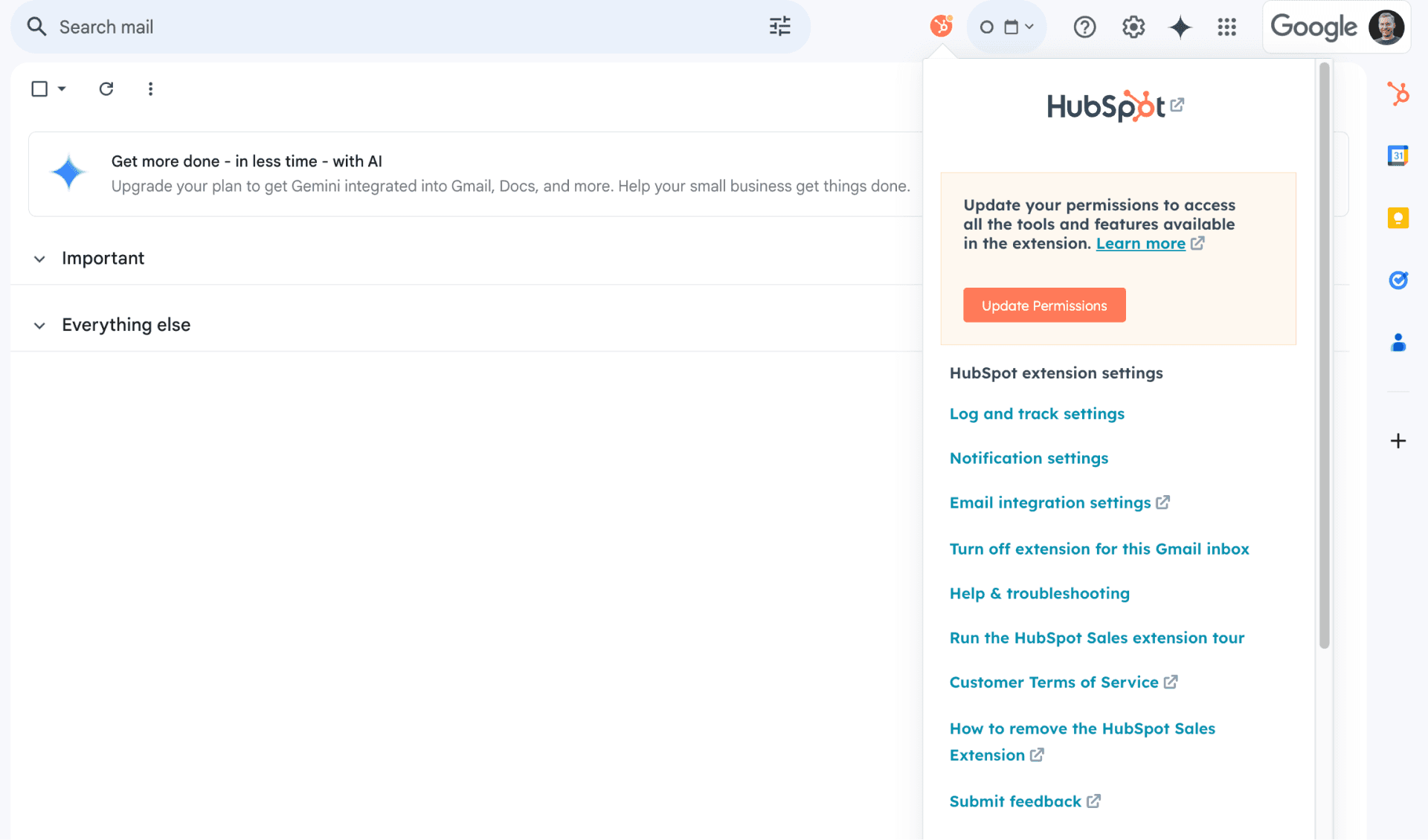 HubSpot Chrome Extension