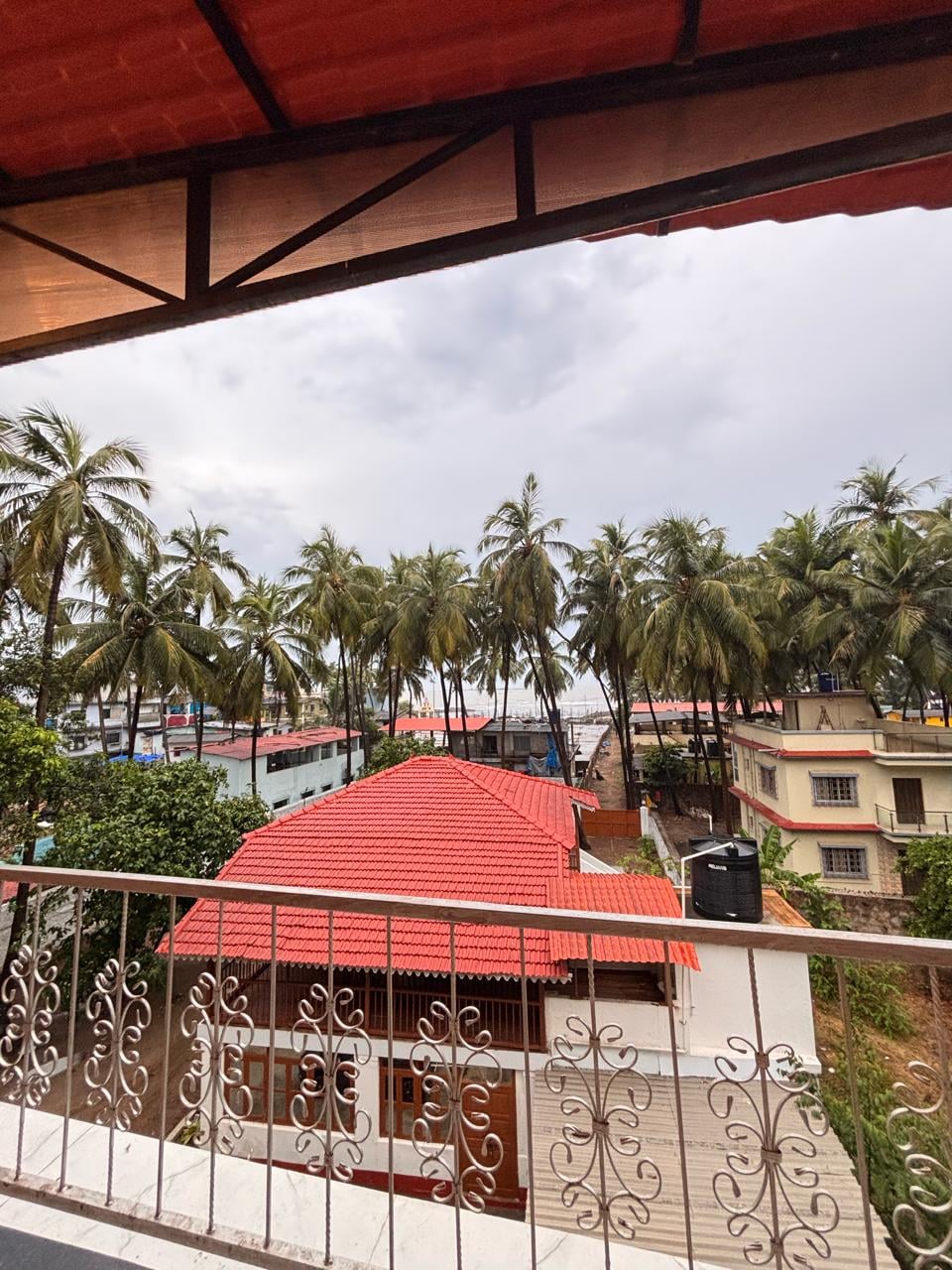 View of the beach from Wavelash Resort Gorai