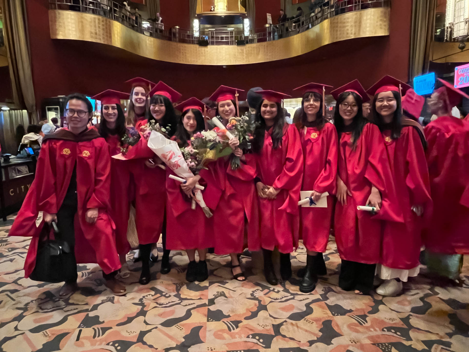 Students in Radio City Music Hall