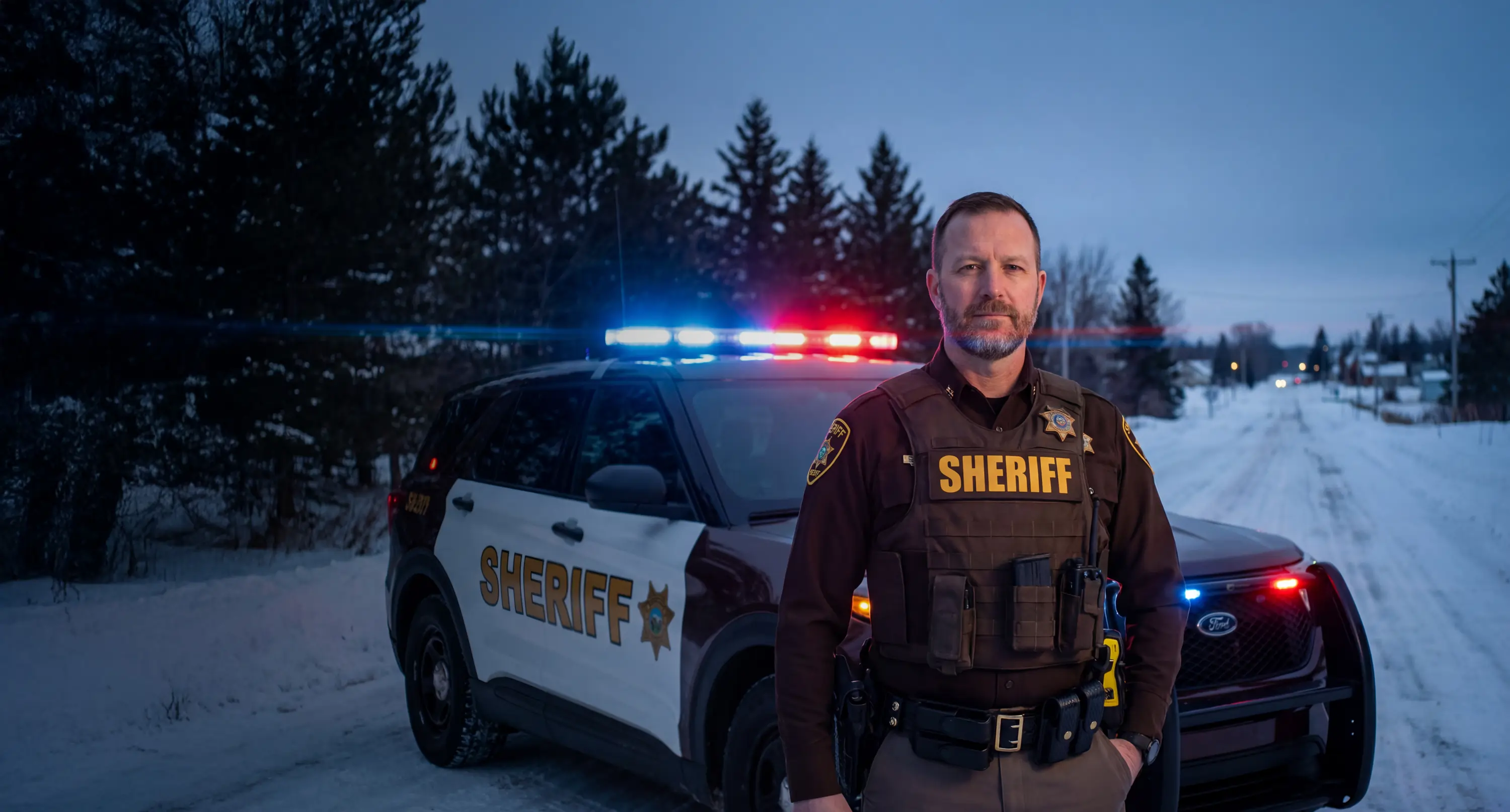 Law enforcement administrator with Guardian Fleet Safety upfit vehicle