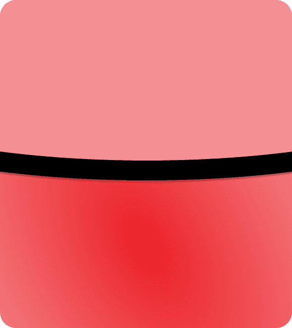 Candy Red  background card with a black stripe