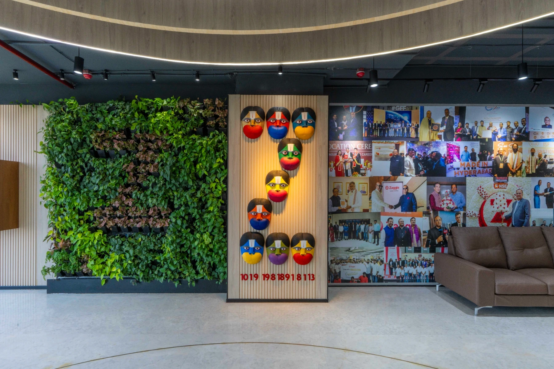 Coworking space cokarma reception area