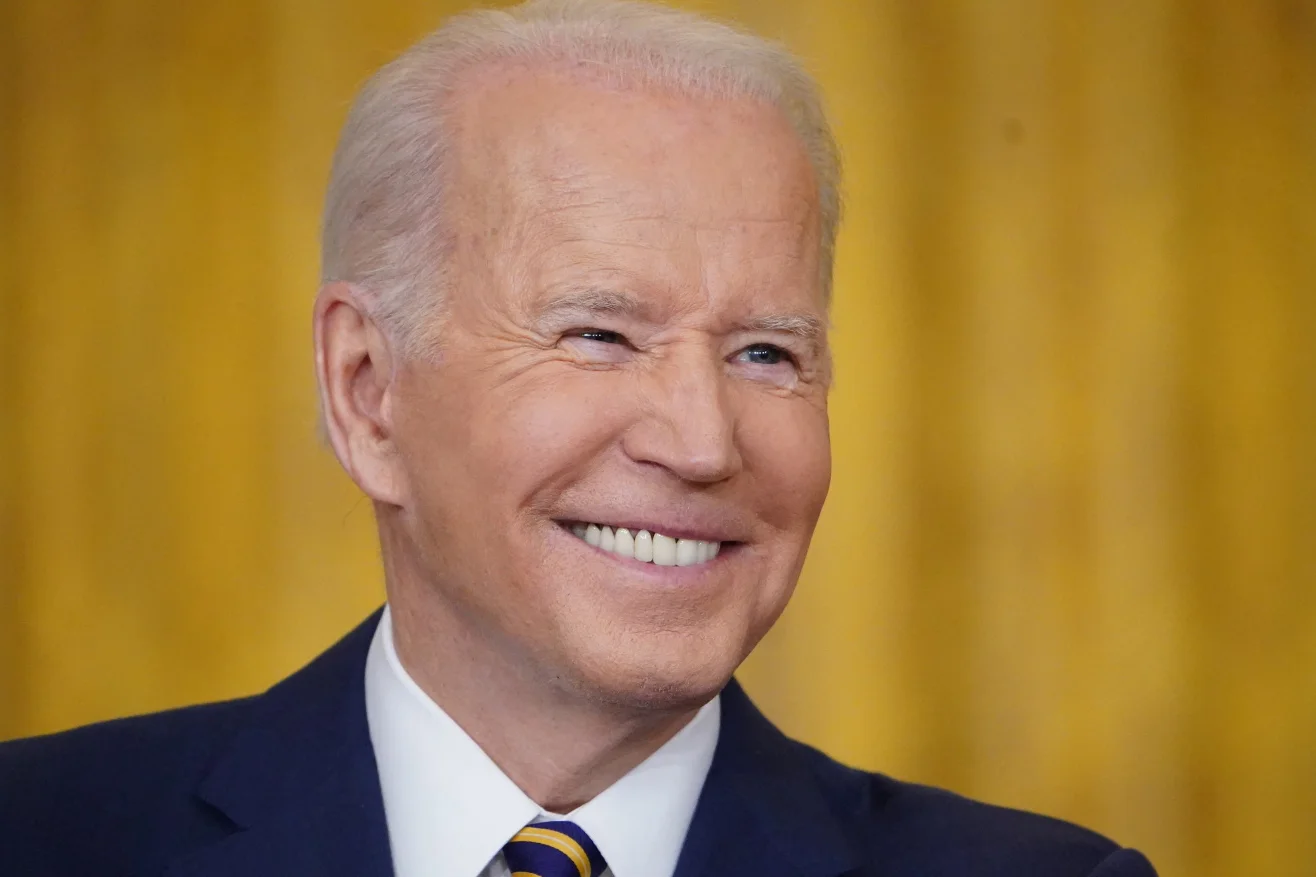 joe biden smiling