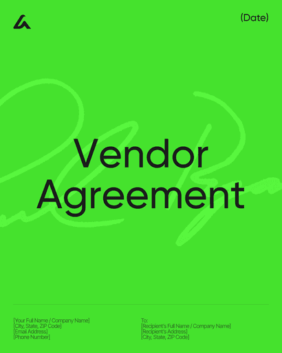 Vendor Agreement