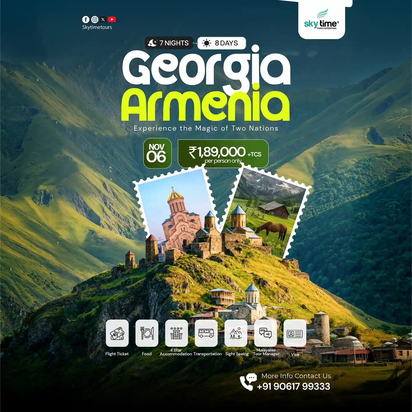 Georgia & Armenia International Tour Package: 8 Days & 7 Nights