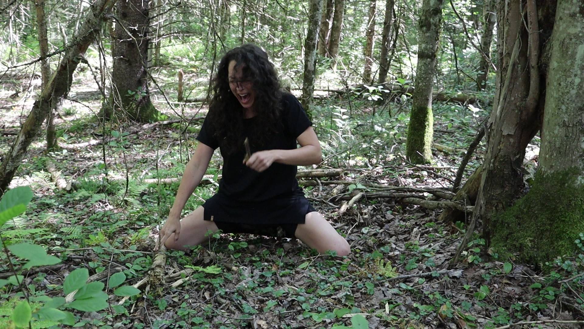 Veronique Hamel performance art sinuosité primale