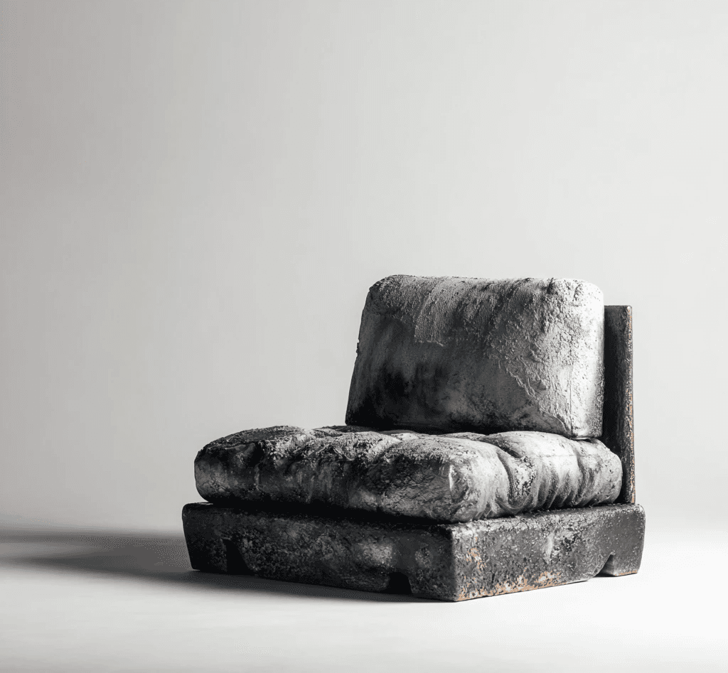 Ekant A seat for quiet solitude.  Where raku-softened surfaces and weighted form create a  pause—inviting stillness, warmth, and inward rest